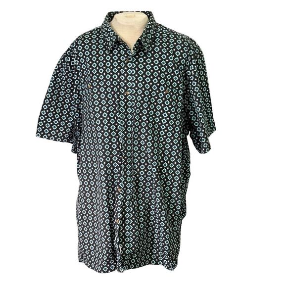 KING SIZE BUNDLE OF 2 SHORT SLEEVE BUTTON UP MENS 4XT - Picture 2 of 9